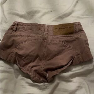 One Teaspoon Women's Brown Jean Shorts